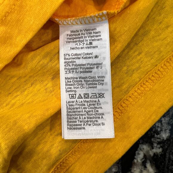 NWT J. Crew Sweet Marigold Slub Cotton-Blend Rolled Short-Sleeve Tee - Picture 9 of 9